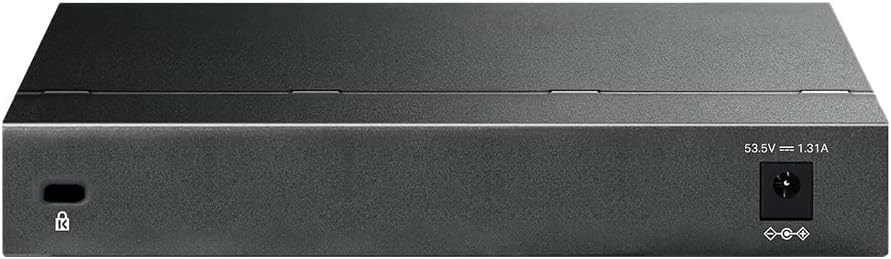 TP-Link TL-SG108PE Managed PoE Switch, 8 Port Gigabit Network Switch mit 4 PoE+ Ports (64 W, 802.3af