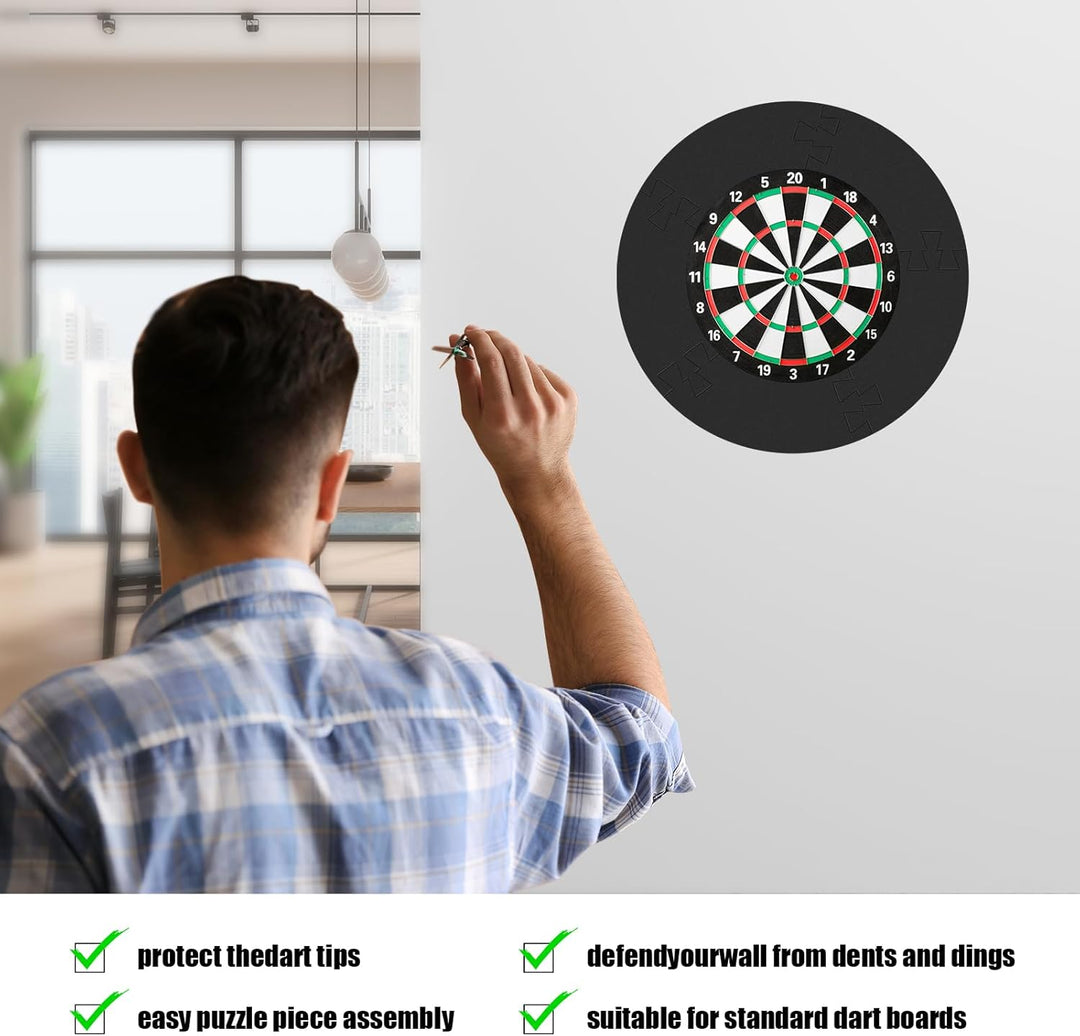 DingGreat Dartscheiben Surround für unterwegs,Leicht zu tragen,Wirksamer Schutz von Abnähern und Wän