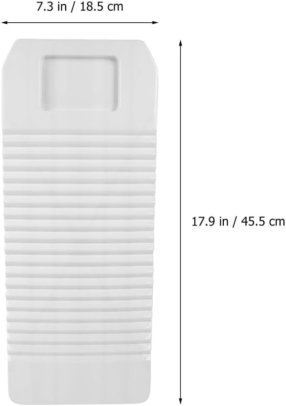 Amosfun Waschbrett FüR WäSche Aus Kunststoff Gross 20 5 X 7 5 Zoll Weiss Tragbar FüR Zuhause Camping