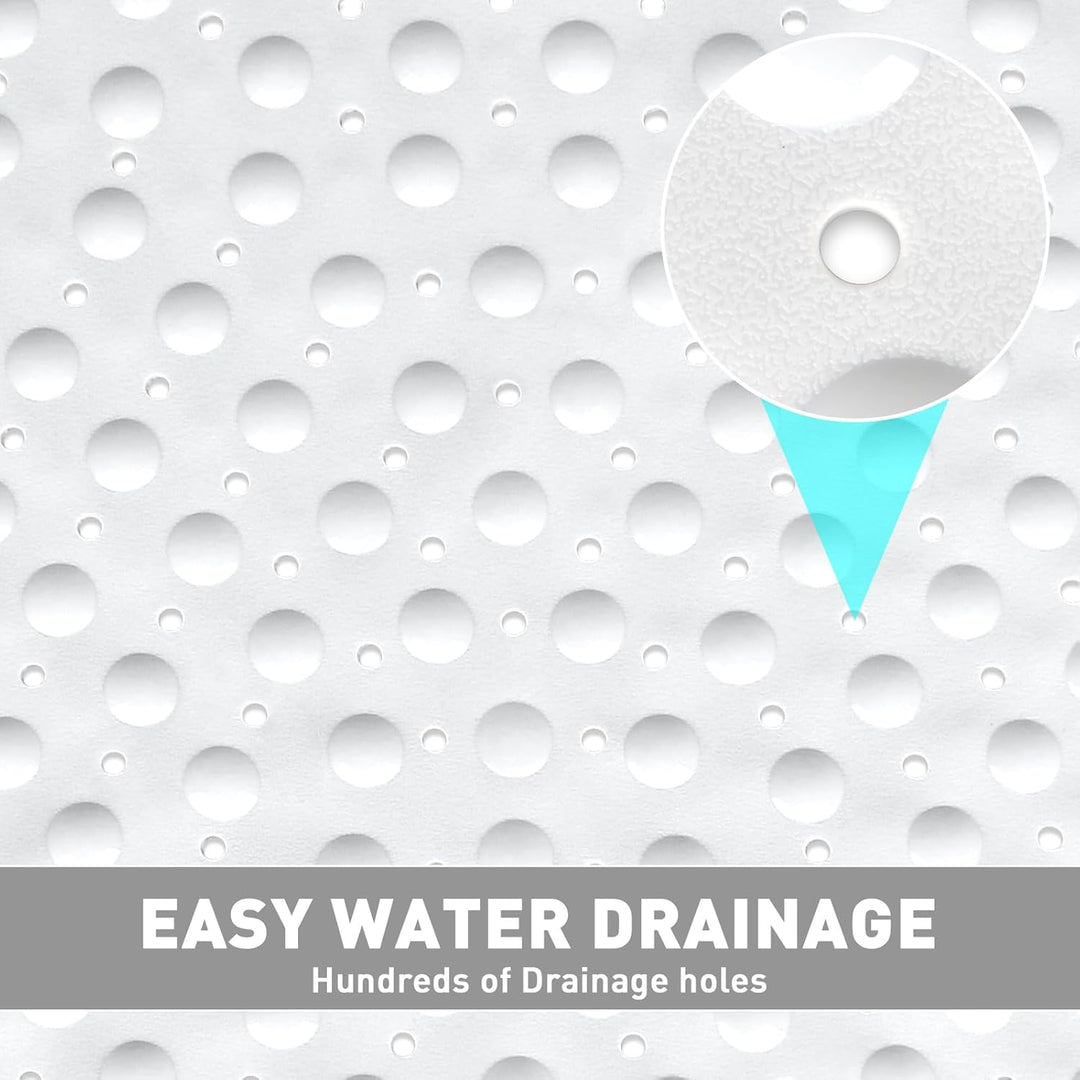 Walant Duschmatte rutschfest 70x70 cm,Badewannenmatte mit Saugnäpfen,BPA-frei PVC Bath Mat, Schimmel