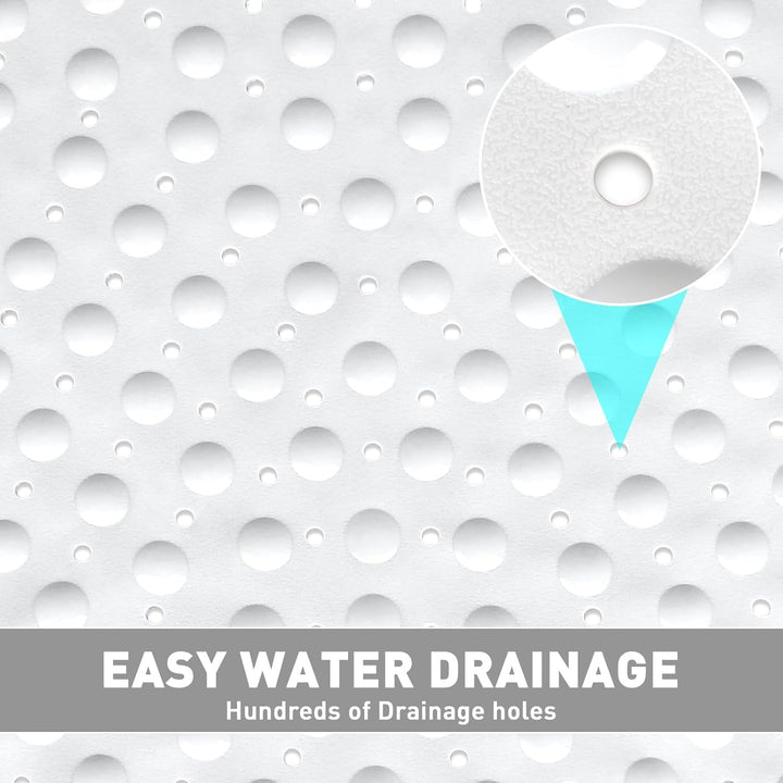 Walant Duschmatte rutschfest 70x70 cm,Badewannenmatte mit Saugnäpfen,BPA-frei PVC Bath Mat, Schimmel