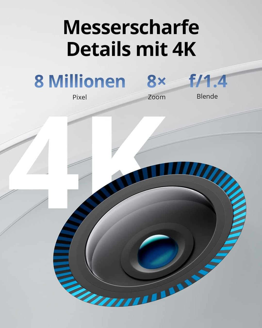eufy Security S330 eufyCam 3, überwachungskamera aussen, 4K kabellose überwachungskamera solar 3+1 m