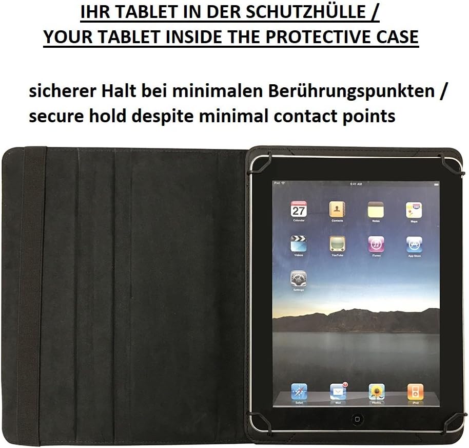 K-S-Trade Für Doogee T20 Hülle Doogee T20 Schutz Hülle 360° Tablet Case Schutzhülle Flip Cover Schwa