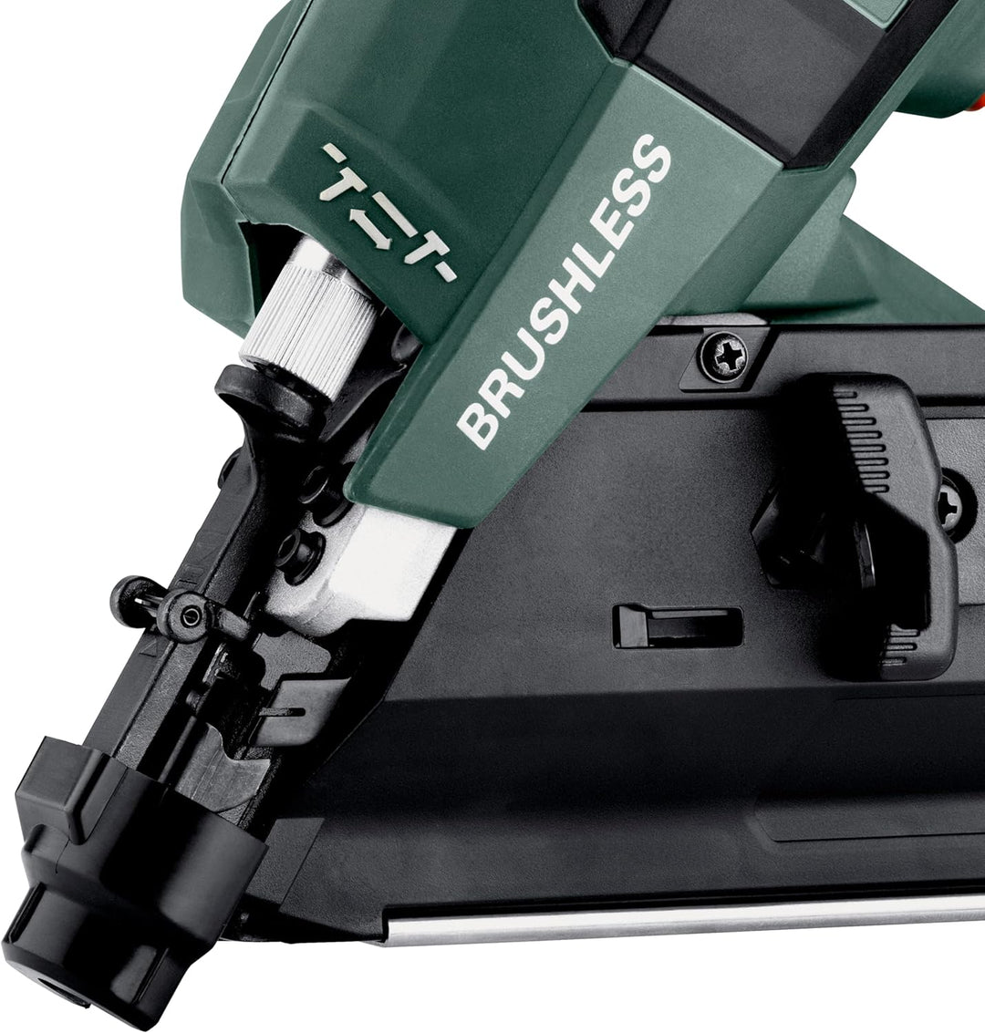 Metabo NFR 18 LTX 90 BL Akku-Nagler – 612090840 – 18 V – Mit Pneumatik-Schlagtechnik für vielseitige