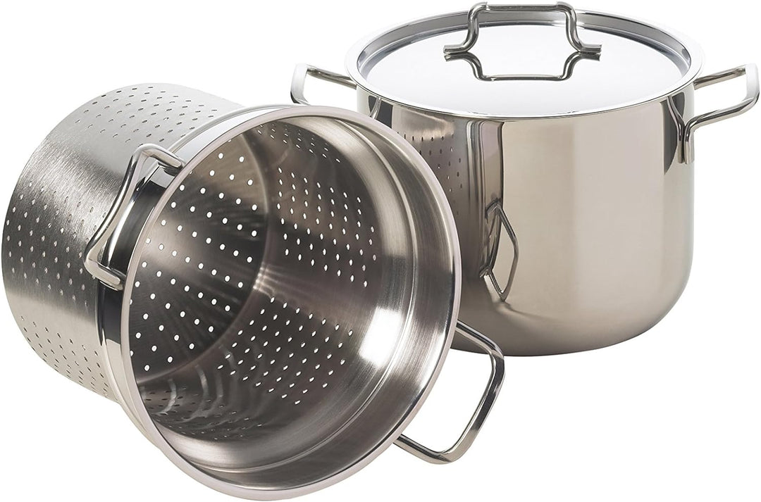 Excelsa Nudeltopf, rostfreies Edelstahl, 6,00 Liter Fassungsvermögen, Silber