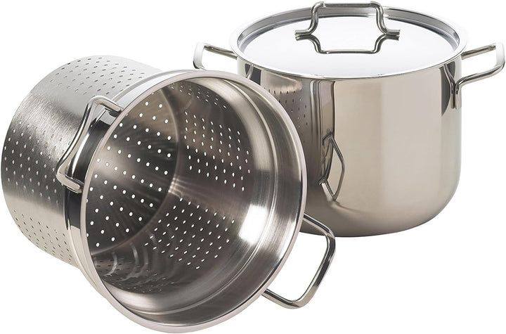 Excelsa Nudeltopf, rostfreies Edelstahl, 6,00 Liter Fassungsvermögen, Silber