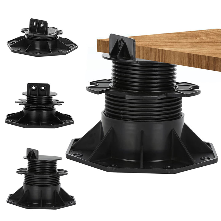 Daromigo Stelzlager Terrassenlager, 10 Stück Höhenverstellbar 18-30mm Stellfüsse Terrassenlager, Pla