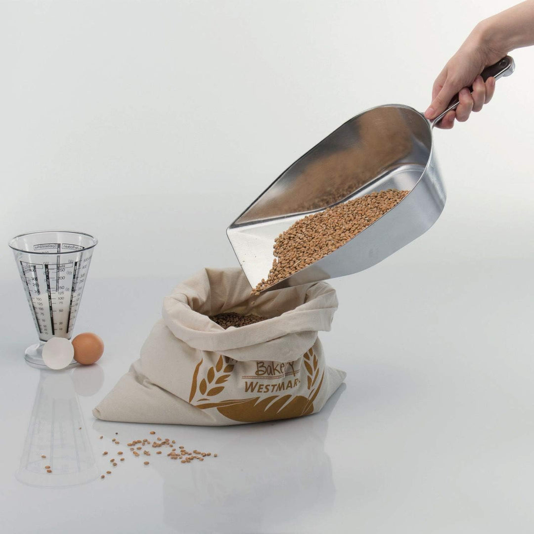 Westmark Back-/Abwiege-/Abfüllschaufel, Füllvolumen: 2580 ml (ca. 2350 g Mehl), Aluminium, Hygia, Si