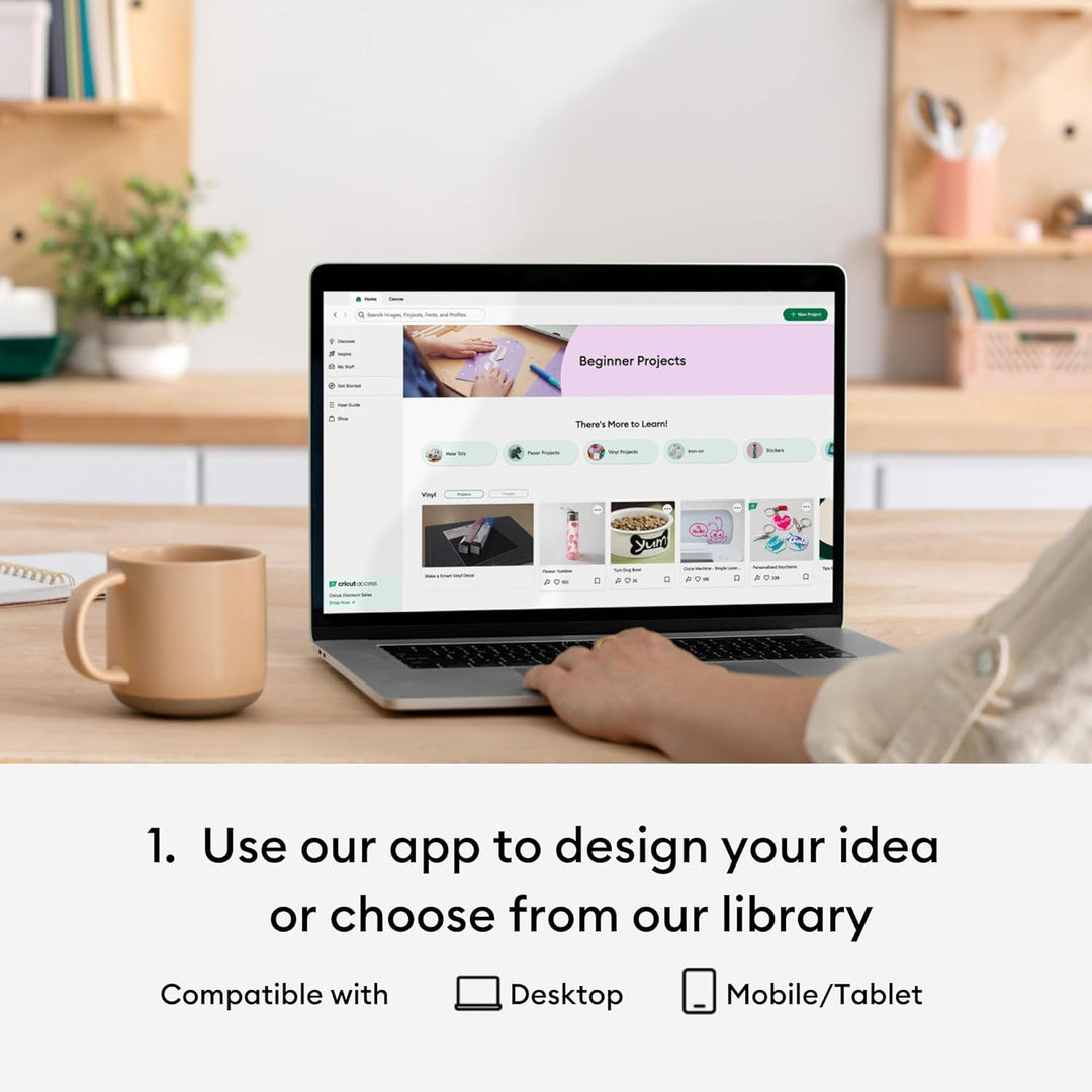 Cricut 2011026 Smart-Schneidemaschine (Pfauenblau), Vinyl, Peacock Blue, Explore Air 2| 2024 Limited