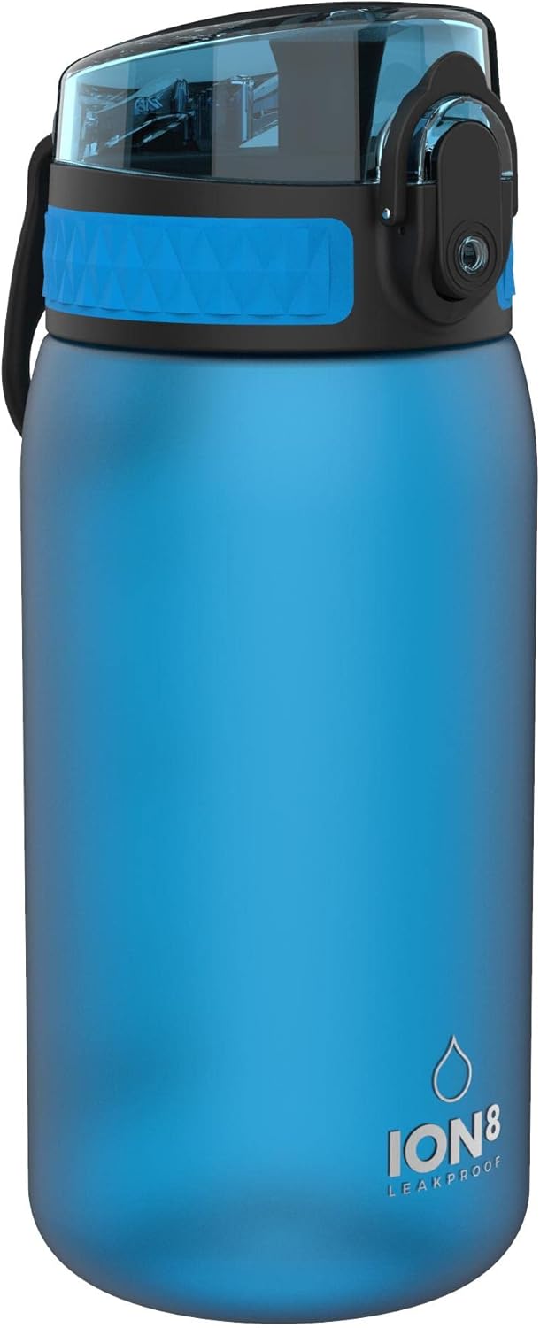 ion8 Trinkflasche, 500 ml, Auslaufsicher, Einhandöffnung, Sichere Verriegelung, Spülmaschinenfest, B
