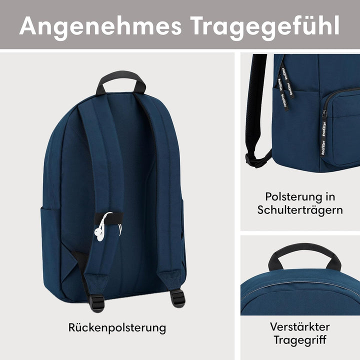 LARKSON Schulrucksack Mädchen & Jungen Teenager - No 3 - Rucksack Damen & Herren für Schule - 16" La