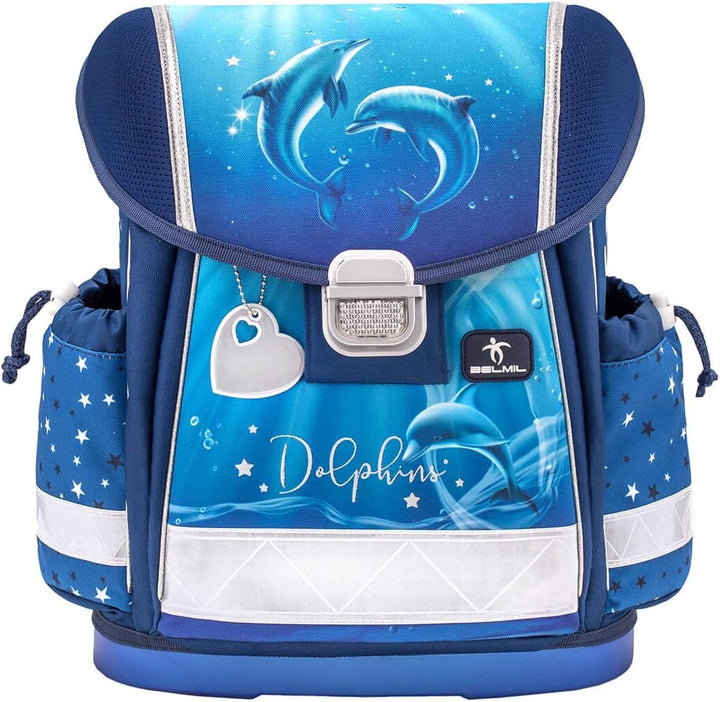 Belmil 403-13/AG/S Schulranzen Set 4 - teilig (Dolphins)