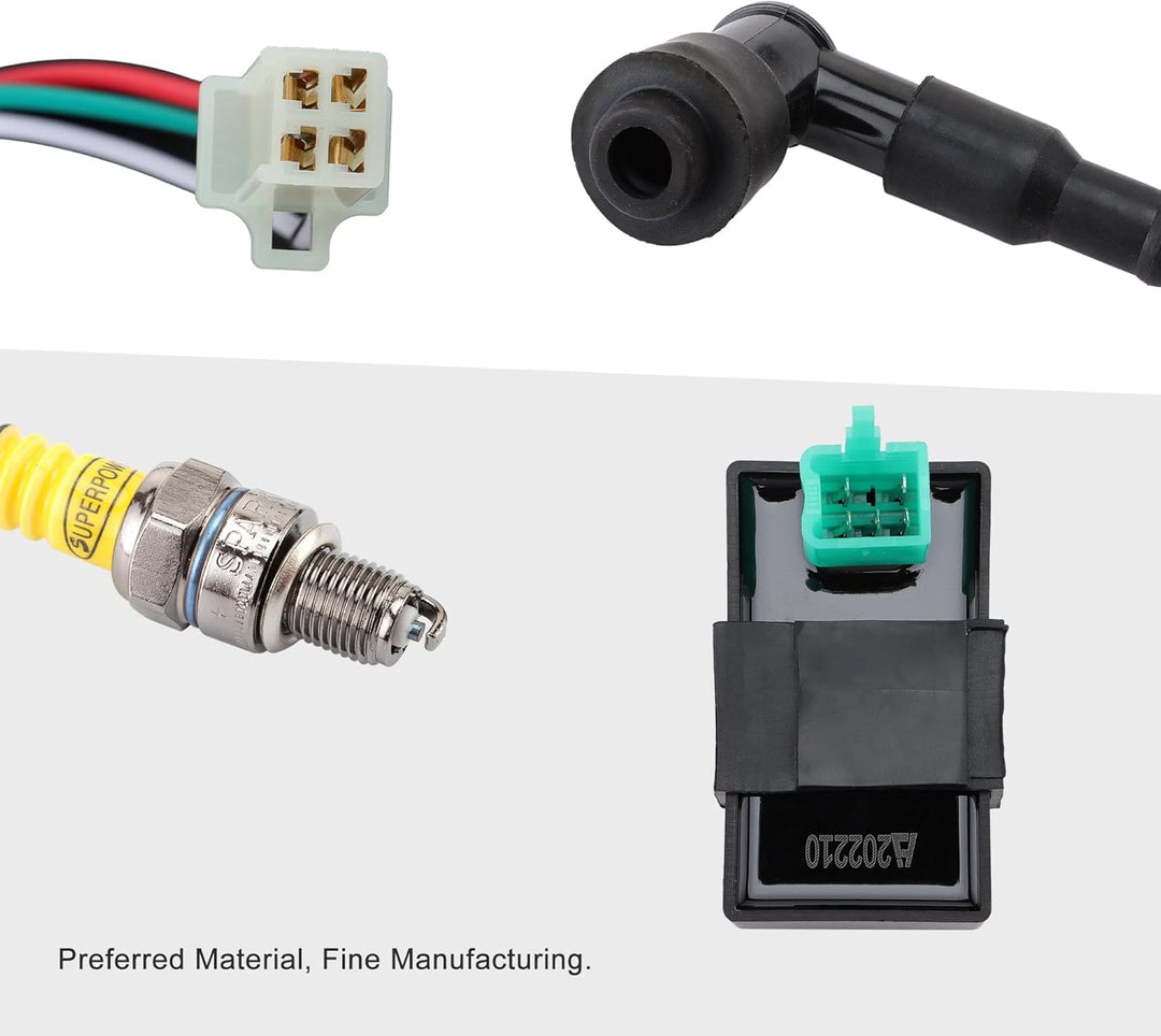 GOOFIT Zündung Rebuilt Kit Kabelbaum Ersatz für 50cc 70cc 90cc 110cc 125cc Stator CDI Coil ATV Quad