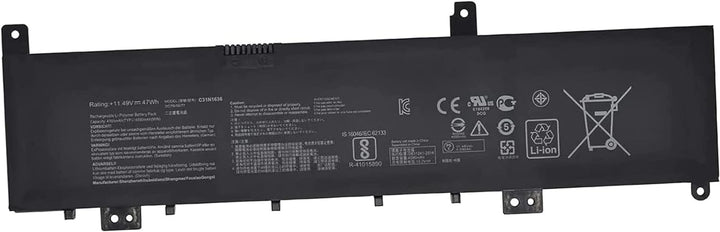 ASKC C31N1636 Laptop Akku für ASUS VivoBook Pro 15 N580VD N580VD-DM027T N580GD N580VN X580GD X580GD-