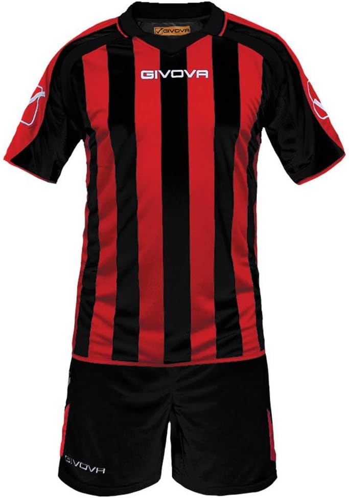 Givova Supporter, Kit Fussball S schwarz/rot, S schwarz/rot