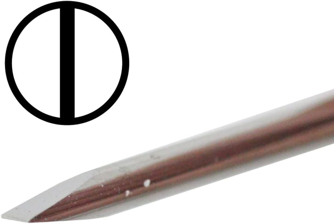 Bergeon 30081-S09 ergonomische Schraubendreher auf Sockel, 0,50 bis 2,5 mm, HS30081-S09, 9 Stück