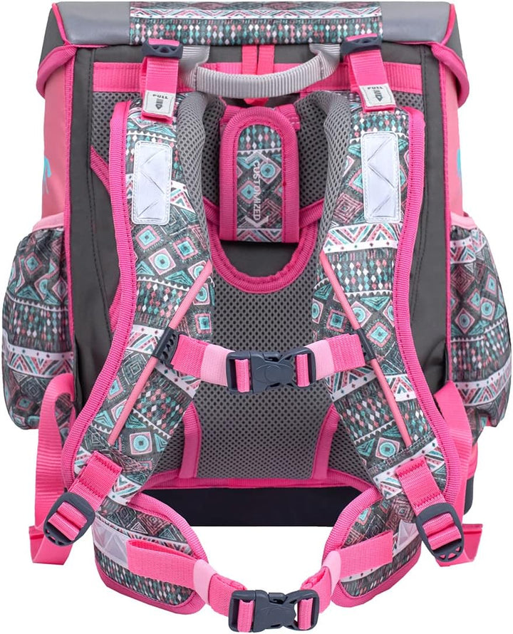 Belmil 404-20 Schulranzen Set 4 - teilig (404-20/AG/S Horse Aruba Blue), Horse Aruba Blue