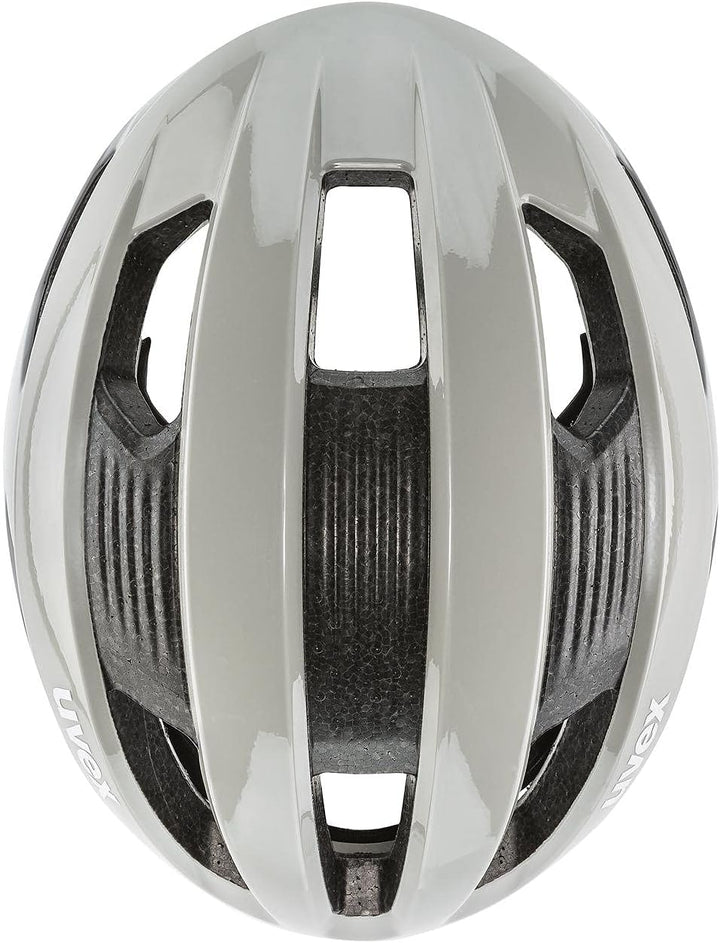 Uvex Rise Rennrad Fahrrad Helm beige/schwarz 2024 52-56 cm, 52-56 cm