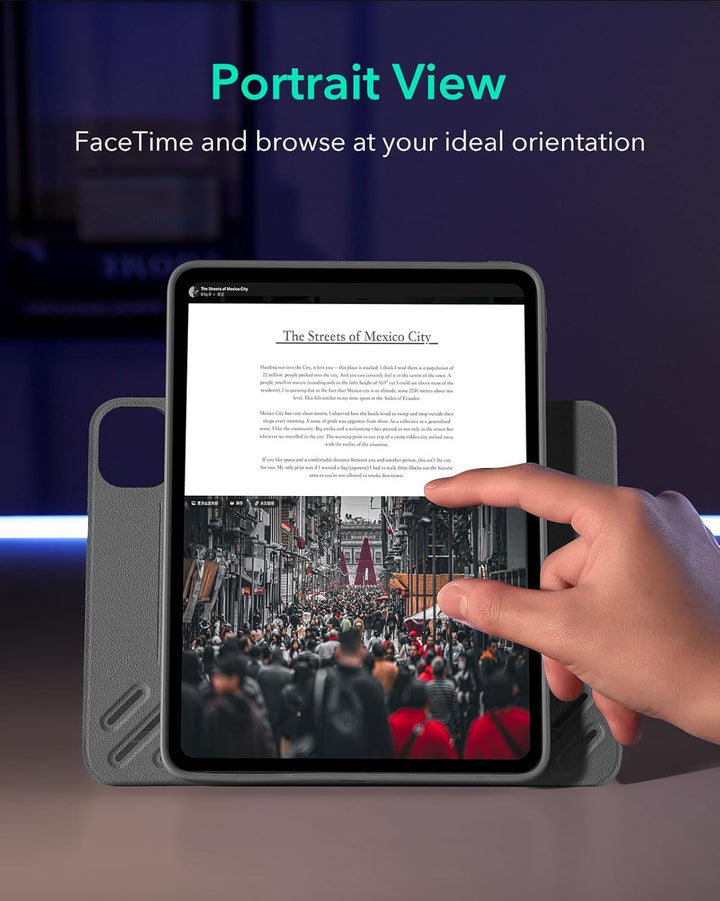 ESR für iPad Pro 11 Hülle (2022/2021/2020/2018), abnehmbare magnetische Abdeckung, Verstellbarer Hoc