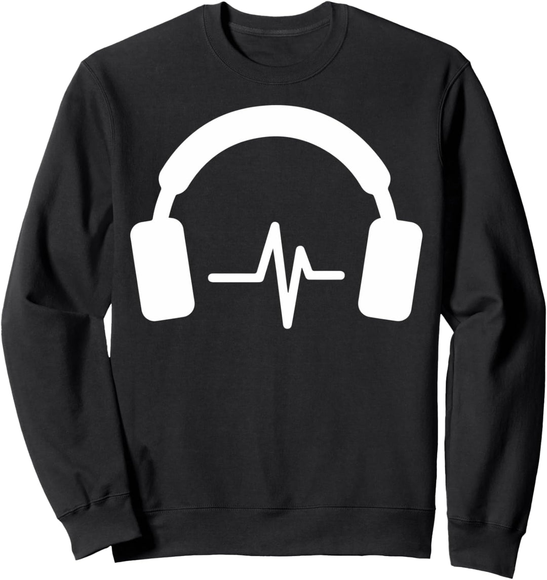 DJ Music Producers Music Heartbeat Kopfhörer Beat Makers Sweatshirt