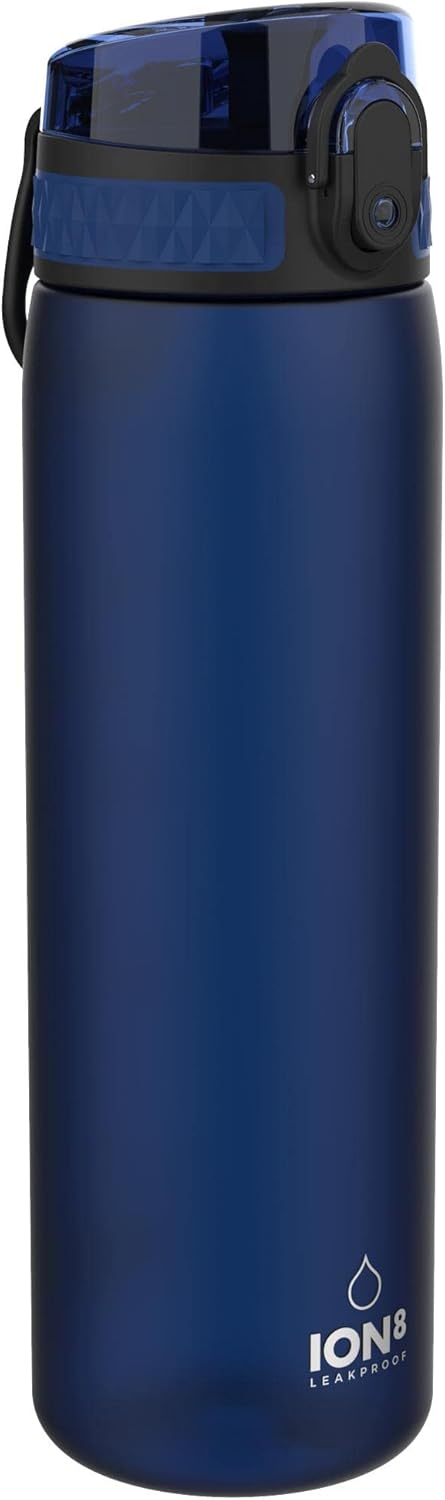 ion8 Trinkflasche, 500 ml, Auslaufsicher, Einhandöffnung, Sichere Verriegelung, Spülmaschinenfest, B
