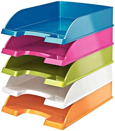 Leitz Briefkorb WOW (3er Pack, eisblau metallic)