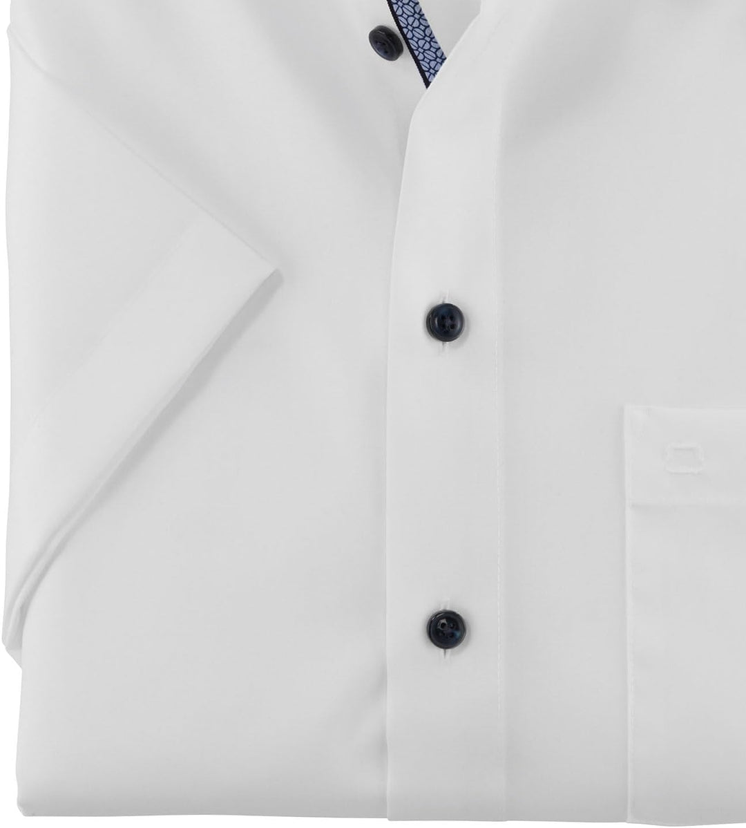 OLYMP Herren Businesshemd Langarm Luxor,Einfarbig,Comfort fit,New Kent, 37 Weiss 00