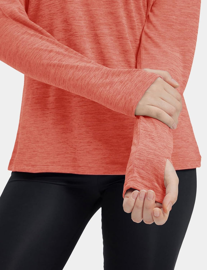 donhobo Damen Sport Shirt Langarm Laufshirt Pullover Sweatshirts Fitness Hoodies Running Yoga Tops m