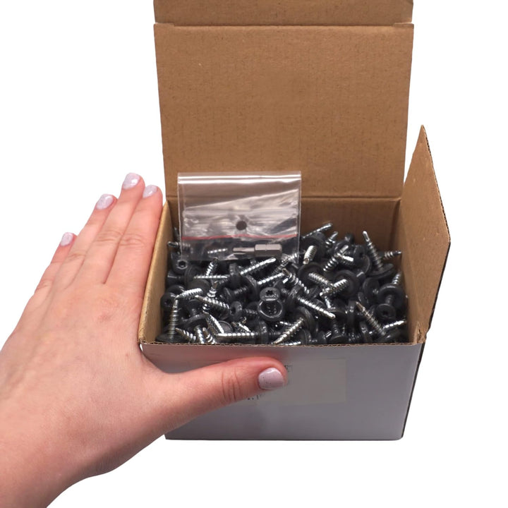 (250 Stück) Metall Dachdeckschrauben Torx 4,8x35 mm Lackierte selbstbohrende Schrauben mit EPDM Unte