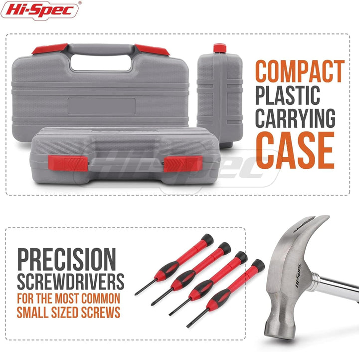 Hi-Spec 39-tlg. Mini Werkzeug Set - Ein kleiner Werkzeugkoffer gefüllt mit Werkzeugen für DIY-Projek