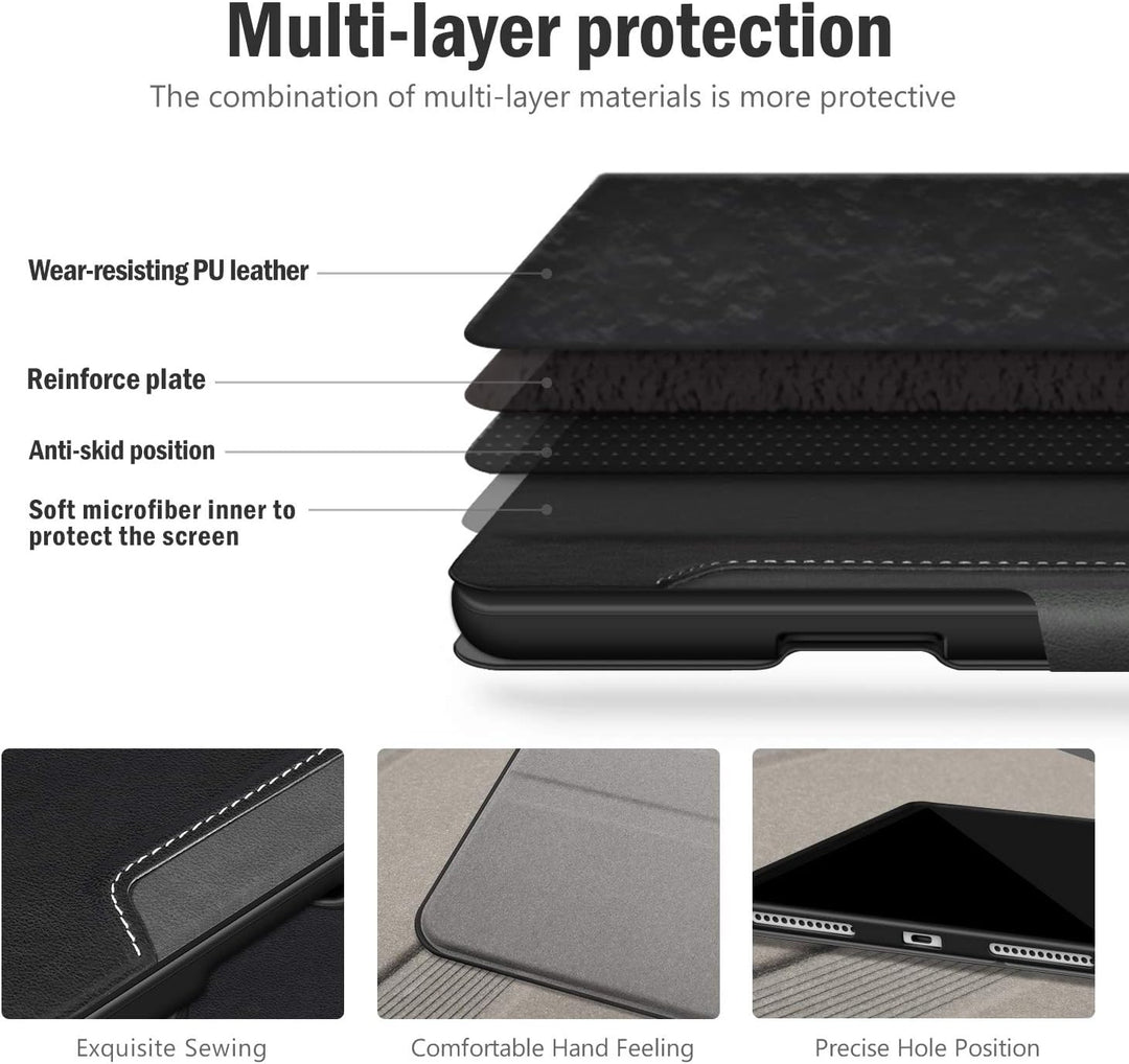 Antbox Leder Hülle iPad Air 2022 5.Generation/iPad Air 2020 4.Gen Hülle iPad 10.9 Zoll mit Stifthalt