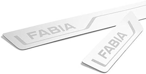 Skoda 6V0071303A Einstiegsleisten Set 4X Leisten v+h Edelstahl mit Fabia Schriftzug
