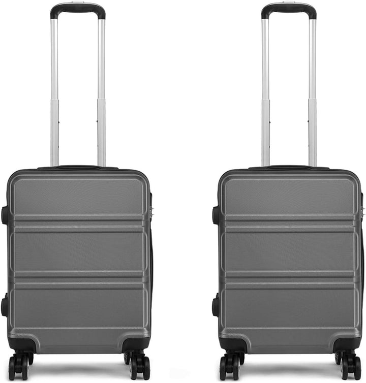 KONO Kofferset 2 Teilig Handgepäck Koffer Trolleys Gepäcksets Leicht Hartschalenkoffer Reisekoffer m