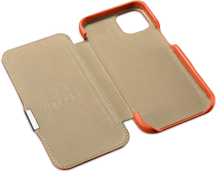 Mobiskin Hülle kompatibel mit Apple iPhone 13 (6,1 Zoll), Handyhülle mit echtem Leder, Case, Schutzh