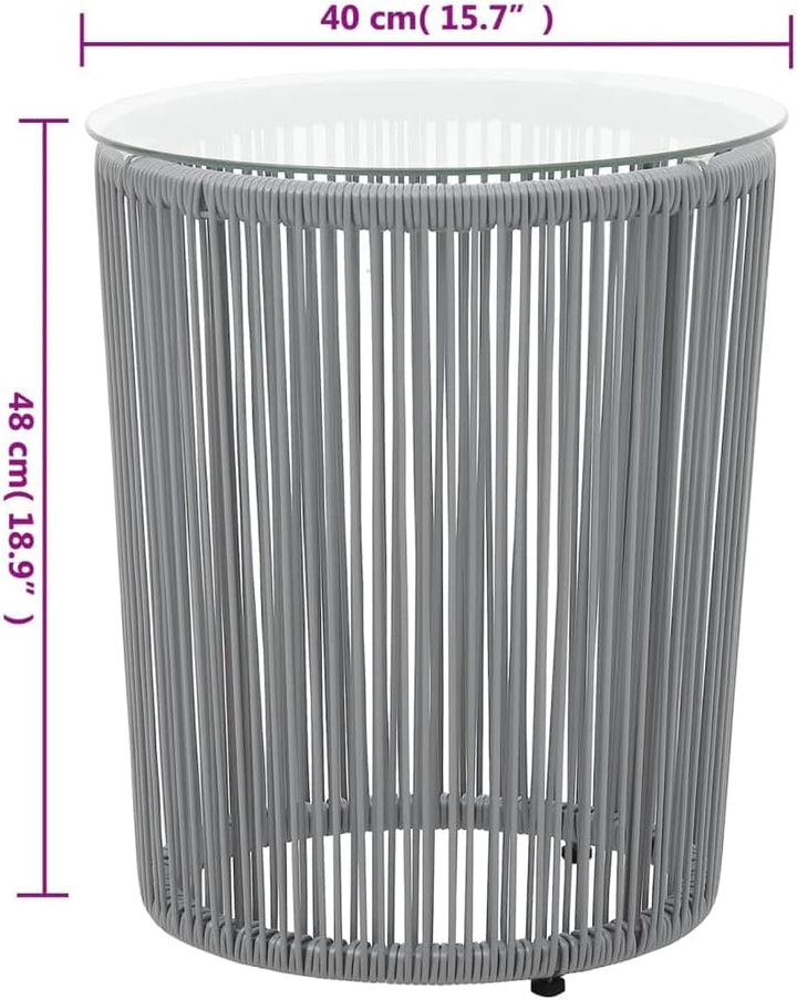 vidaXL Bistroset 3-TLG. mit Kissen Balkonset Gartenmöbel Sitzgruppe Balkonmöbel Garnitur Gartenset B