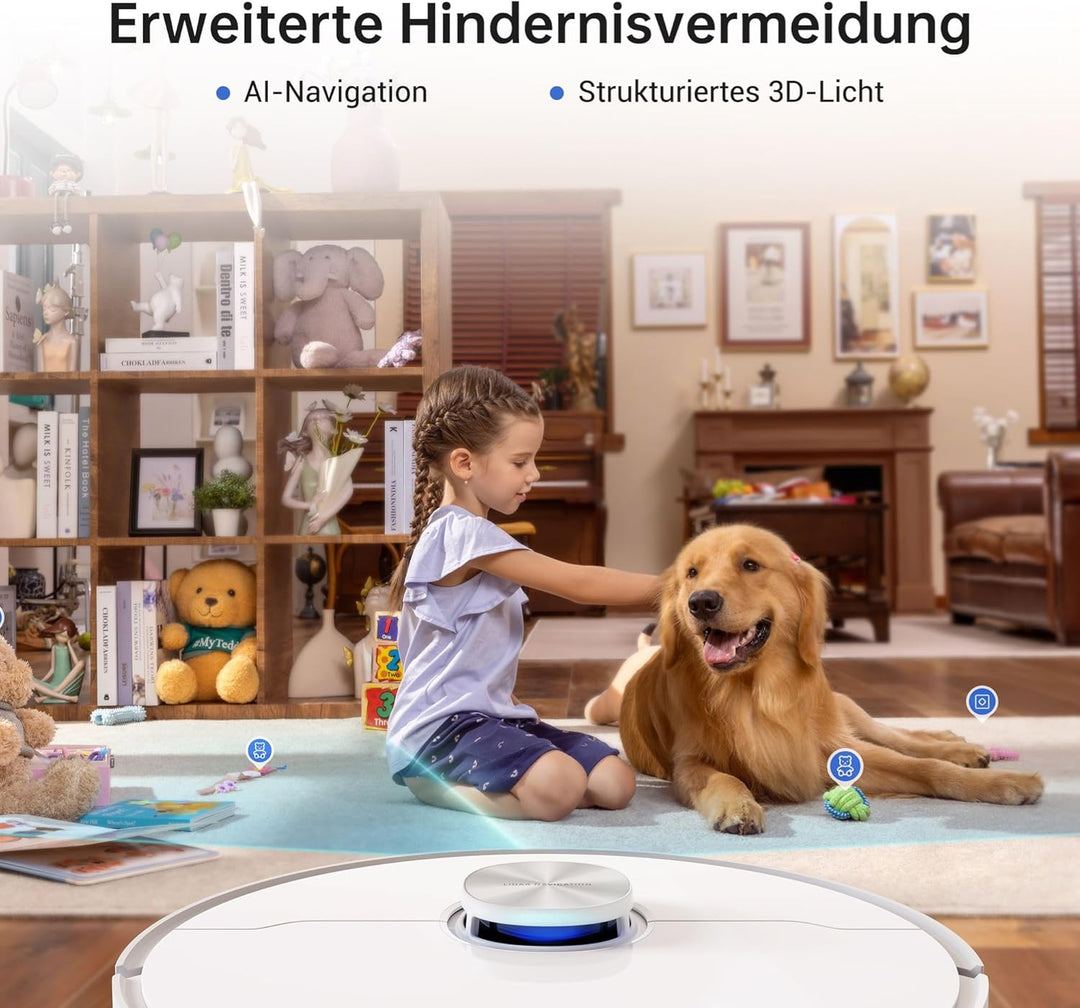 Dreame L10s Ultra Saugroboter mit Wischfunktion und automatische (Staubentleerung, Wischpads Selbstr