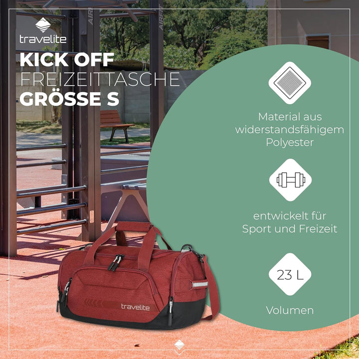 Travelite Reisetasche Grösse S Handgepäck, Gepäck Serie KICK OFF: Praktische kleine Reisetasche für
