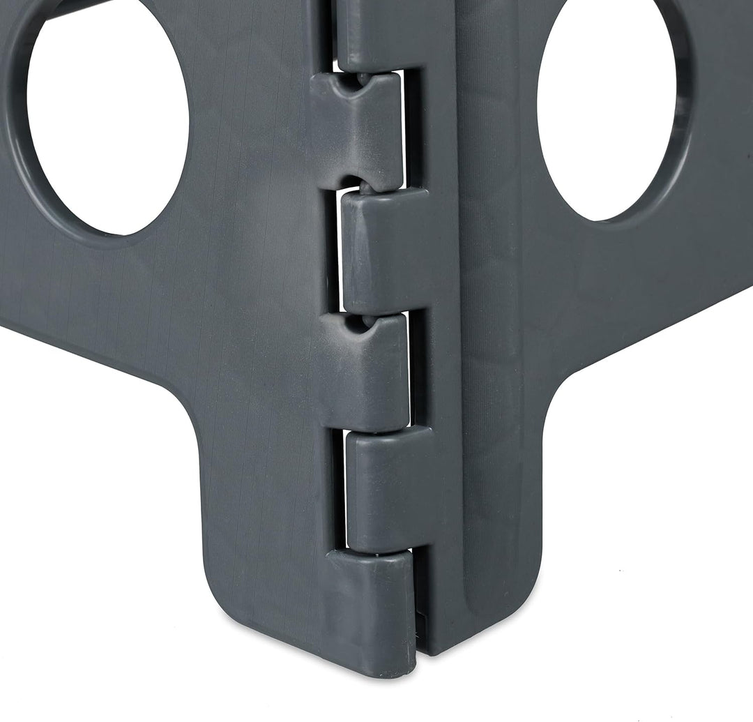 Relaxdays Klapphocker XL, tragbar, grosser Badhocker, faltbarer Sitzhocker, bis 120 kg, Kunststoff,