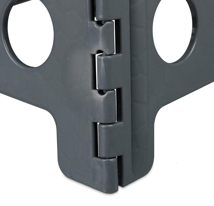 Relaxdays Klapphocker XL, tragbar, grosser Badhocker, faltbarer Sitzhocker, bis 120 kg, Kunststoff,