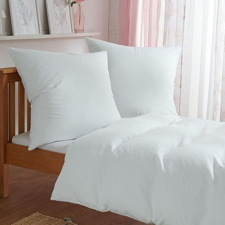 Traumschlaf Uni Biber Bettwäsche Bordeaux, 1 Bettbezug 200 x 200 cm + 2 Kissenbezüge 40 x 80 cm Bord