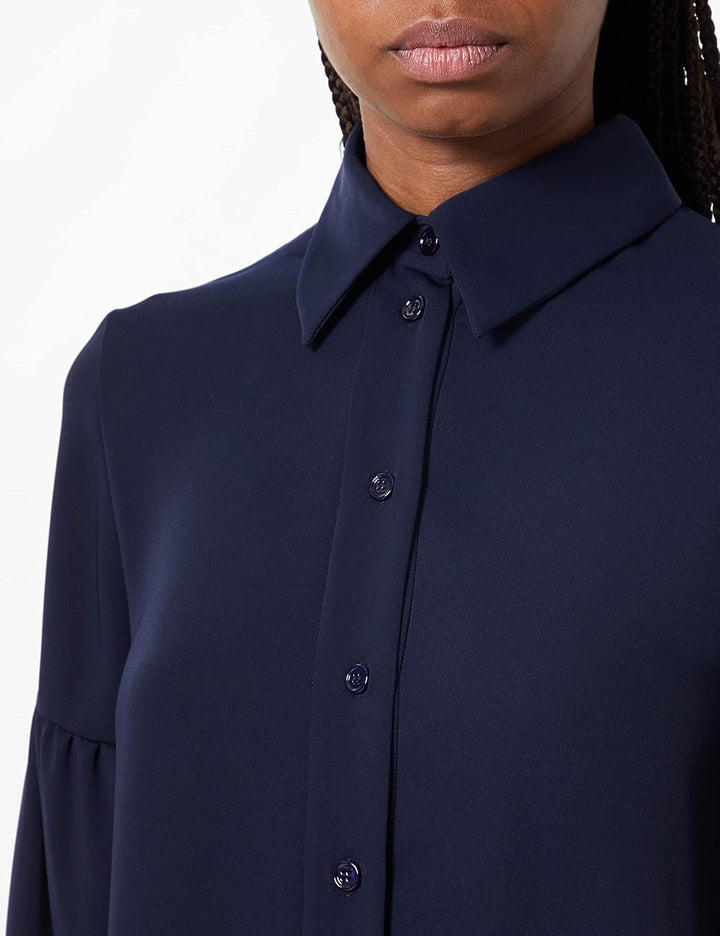 Seidensticker Damen Bluse - Fashion Bluse - Regular Fit - tailliert - Hemd Blusen Kragen - Bügelleic