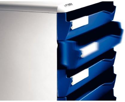 Leitz Post-Set mit 5 Schubladen, Schubladenset zur Aufbewahrung von Dokumenten und Büromaterialien,