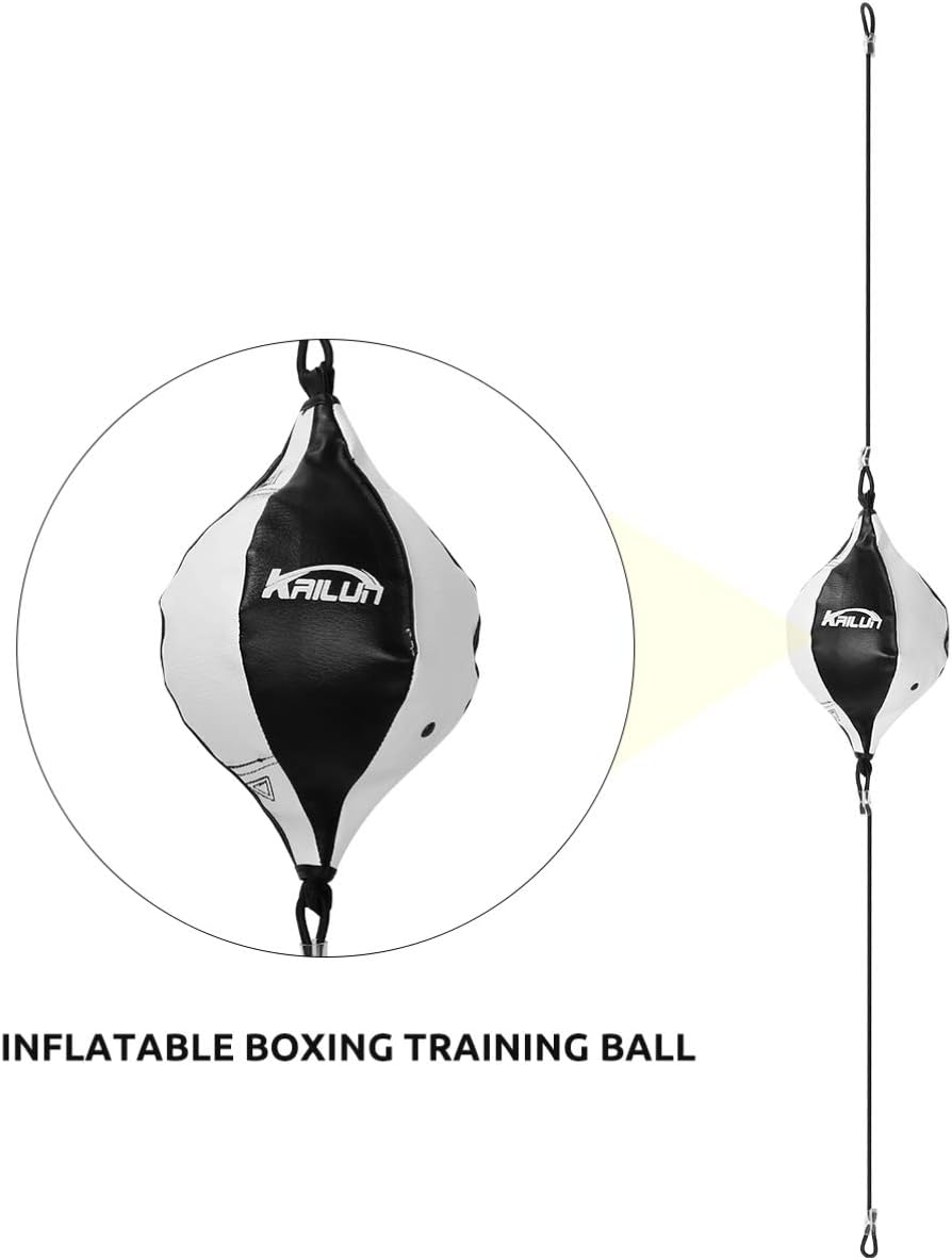 BESPORTBLE Reaktionsball Boxen Training Mit Doppelendball Set Inkl. Inflator Und Haken Für Reflex- U