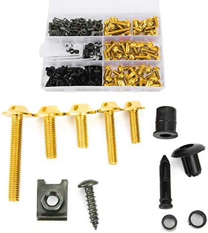 Verkleidungsschraubensatz, 198 Stück/Set Verkleidungsschrauben der Windschutzscheibe M5 M6 Schrauben