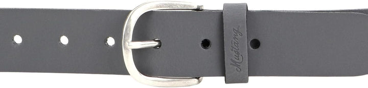 MUSTANG Damen Ledergürtel MW3015L25 35mm Gürtelbreite Länge 75-105 Braun Schwarz, Grösse:85cm, Farbe