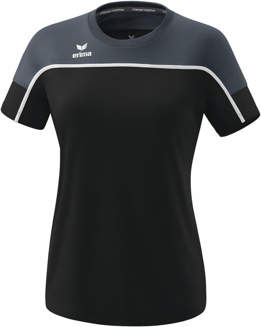 Erima Damen "CHANGE by erima" funktionelles T-Shirt 40 Black Grey/Slate Grey/Weiss, 40 Black Grey/Sl