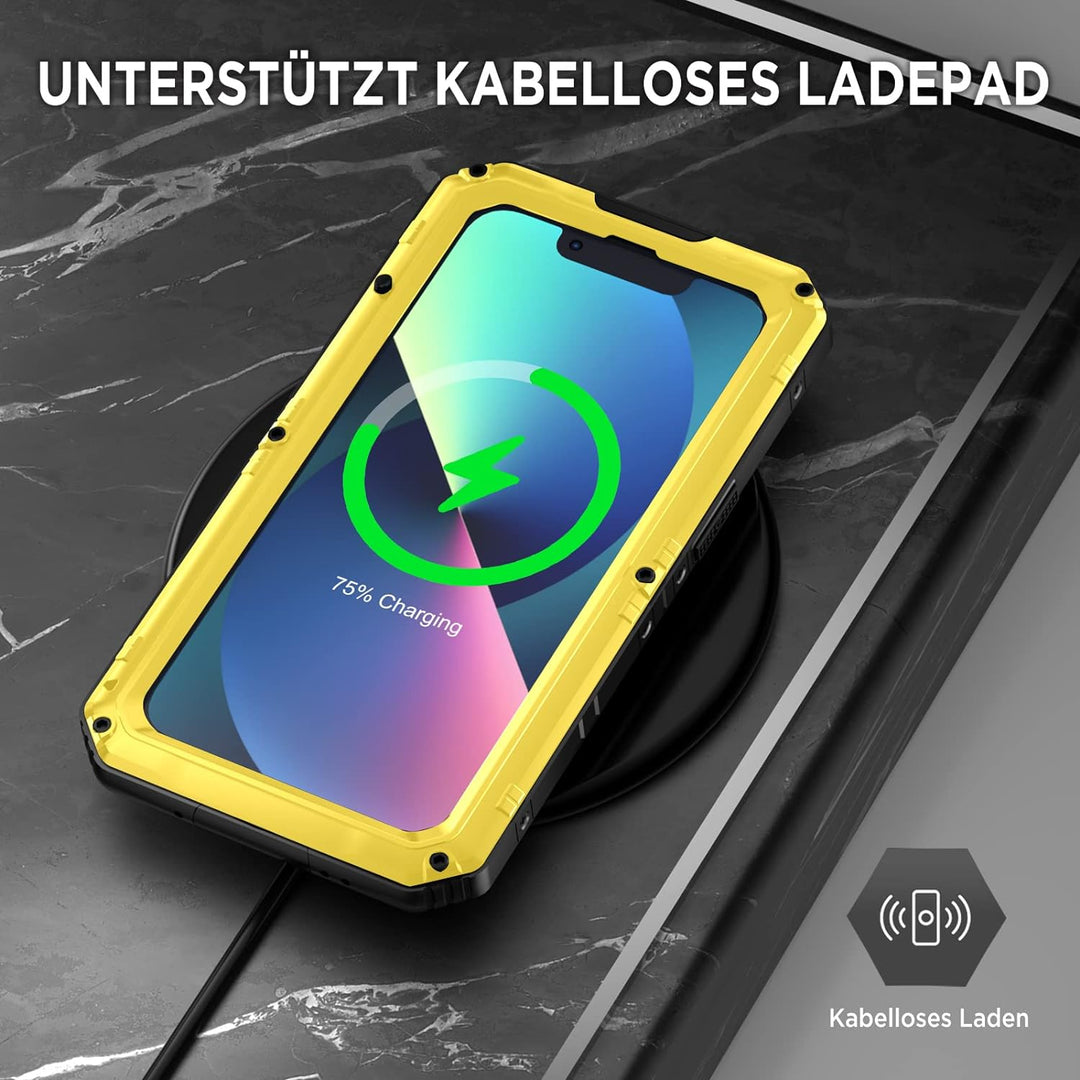 Beeasy für iPhone 13 Wasserdicht Outdoor Hülle (6,1"), Stossfest Panzerhülle Militär 360 Grad Schutz