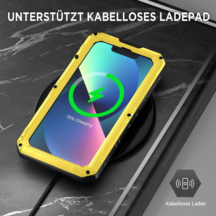 Beeasy für iPhone 13 Wasserdicht Outdoor Hülle (6,1"), Stossfest Panzerhülle Militär 360 Grad Schutz