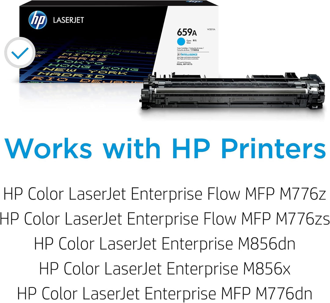HP 659A (W2011A) Original LaserJet Tonerkartusche Cyan (Kompatibel mit: HP LaserJet Druckern)