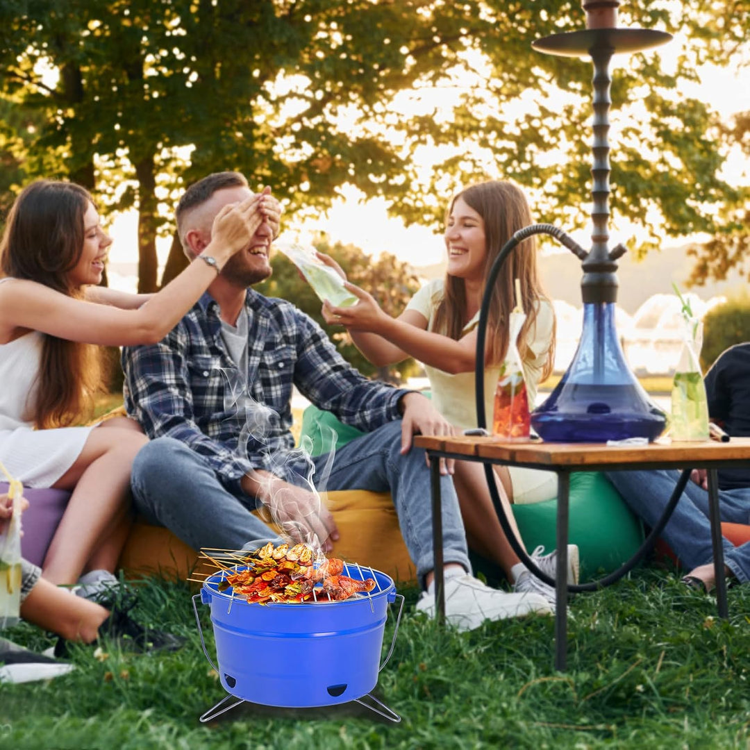 Uten Grilleimer Feuerkorb Grill BBQ Holzkohlegrill Kleinen Grill Mini Grill Tragbar Picknickgrill fü